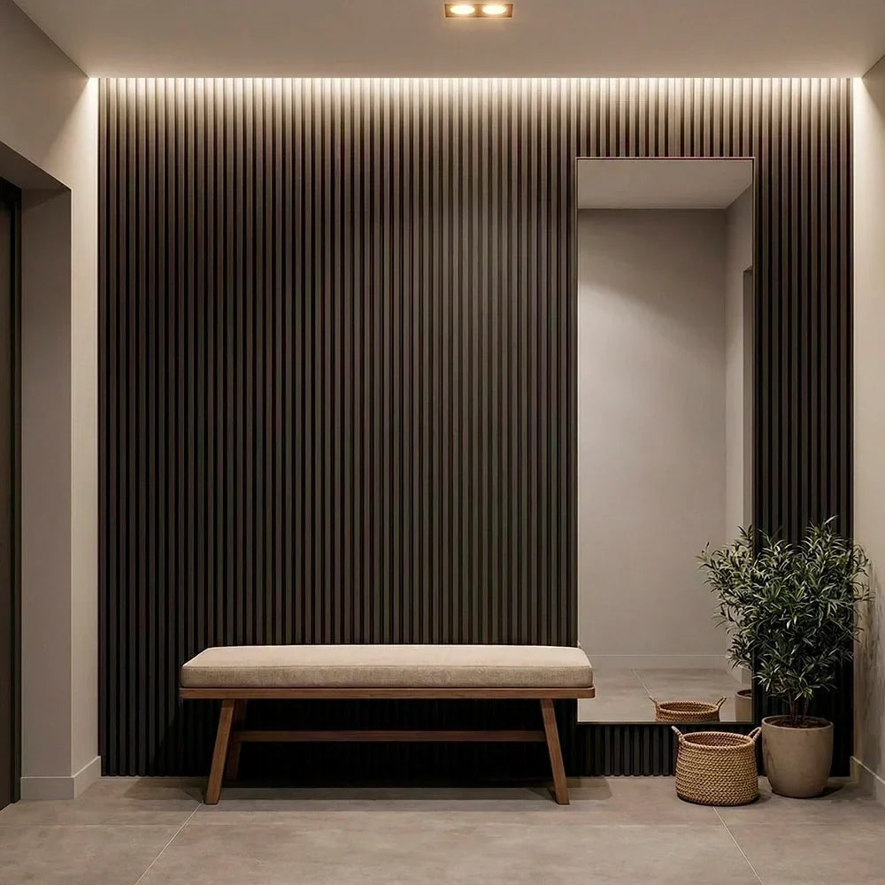 Premium Flexible Wood Slat Wall Panels - (270 cm x 110 cm)