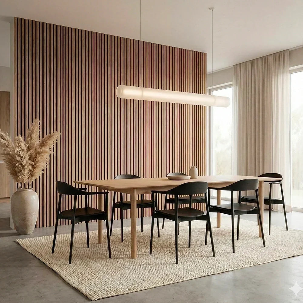Premium Flexible Wood Slat Wall Panels - (270 cm x 110 cm)