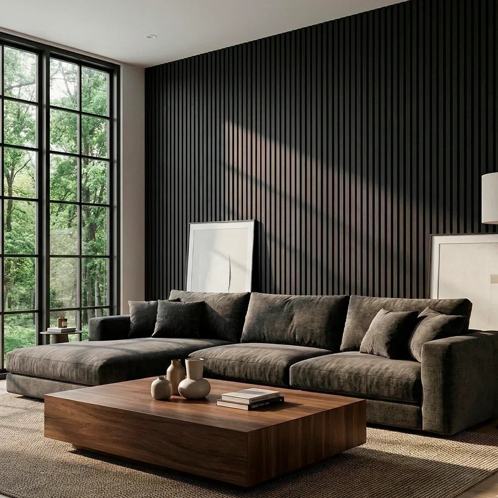 Premium Flexible Wood Slat Wall Panels - (270 cm x 110 cm)