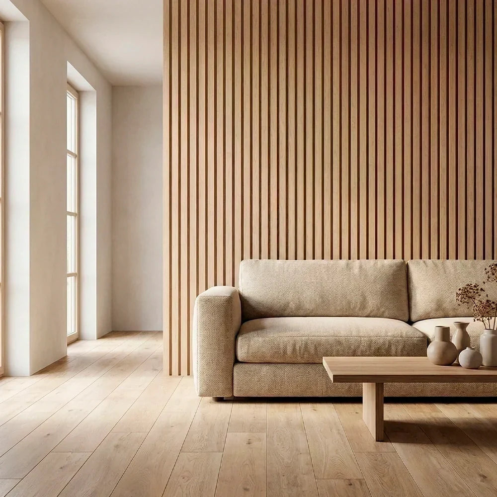 Premium Flexible Wood Slat Wall Panels - (270 cm x 110 cm)