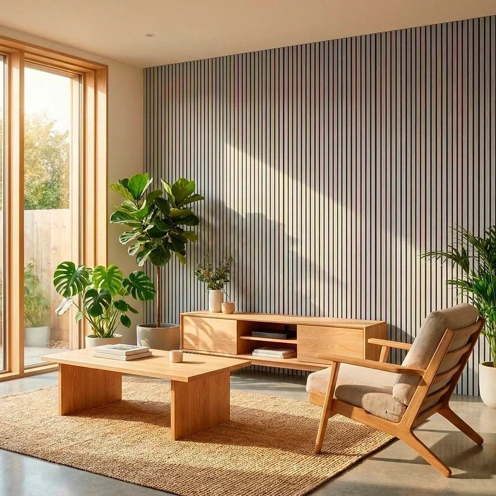 Premium Flexible Wood Slat Wall Panels - (270 cm x 110 cm)